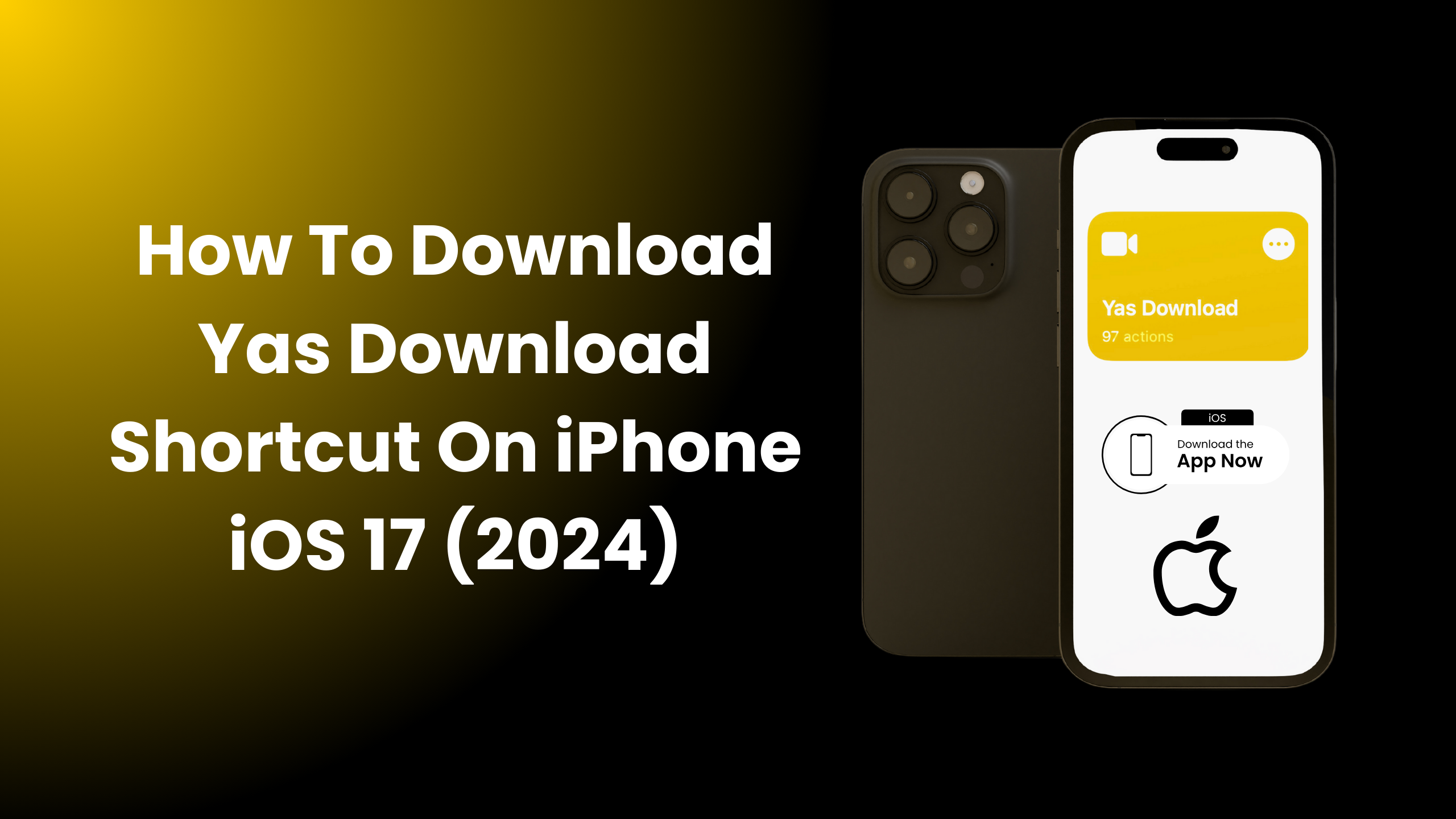 Yas Download Shortcut On iPhone