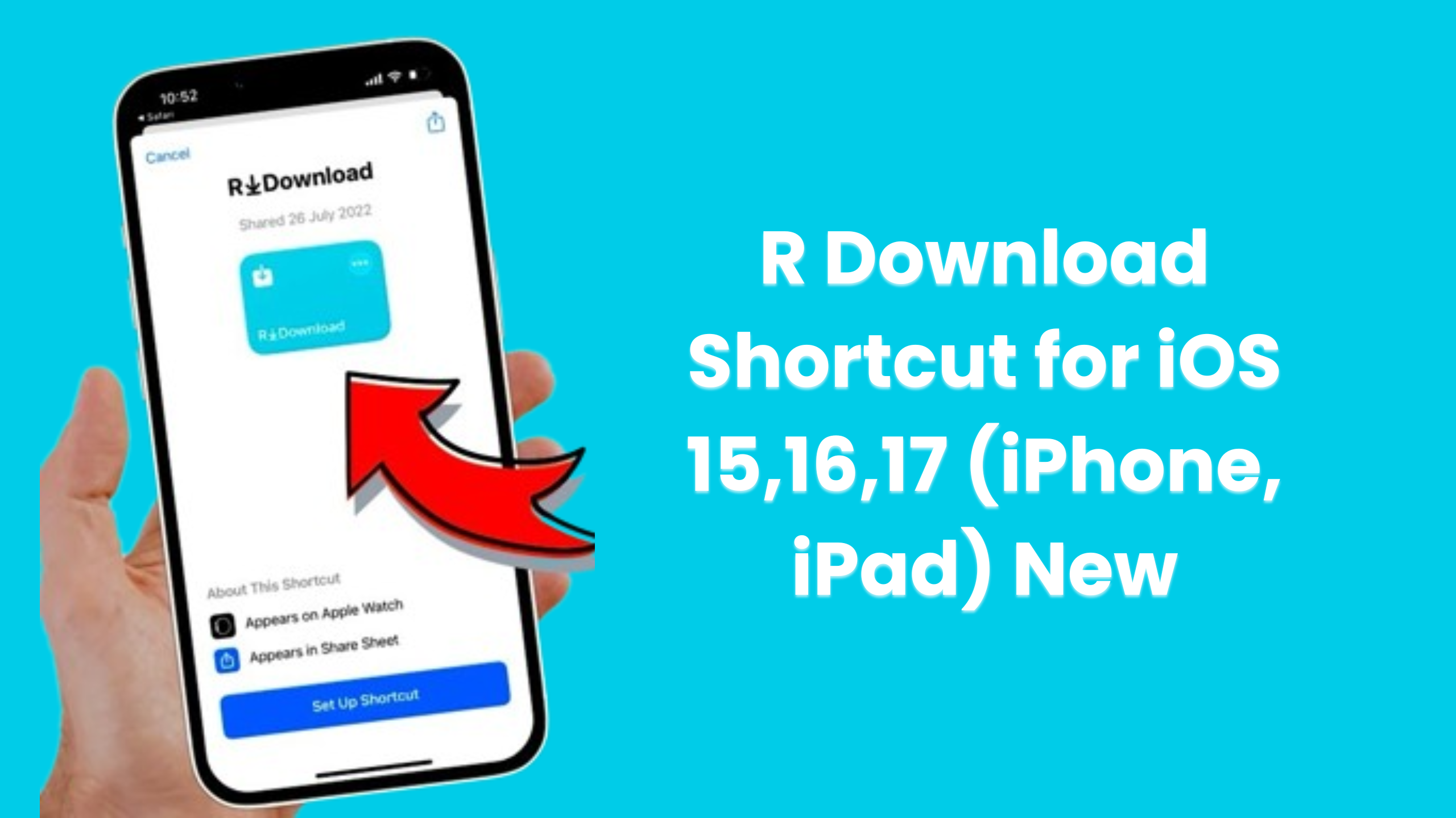 R Download Shortcut for iOS